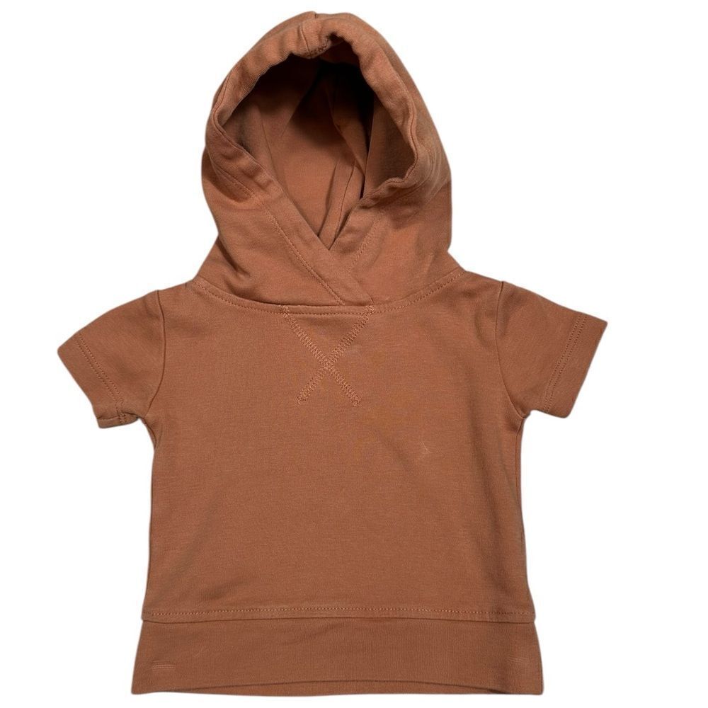 Kate Quinn Infant Sienna Brown Hooded Shirt
